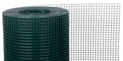 Netz GARTEN PVC 500/10x10/0,8 mm, grün, RAL 6005, quadratisch, Garten, Zucht, Packung. 10 m