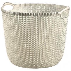 Basket Curver® KNIT 30L, krém, 39x30 cm