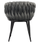 Krzesło do jadalni, ciemnoszary aksamit/czarny, BLER (akce)