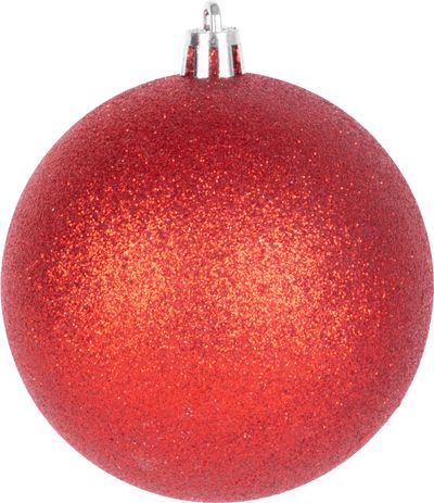 MagicHome Weihnachtskugeln, 14 Stück, rot-weiß, mit Dekoration, für den Weihnachtsbaum, 8 cm - SALE (akce)