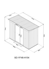 Kuća Strend Pro, vrt, lim, antracit, s bazom, 217x110x174 cm
