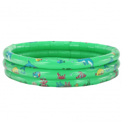 Piscina gonflabila pentru copii, verde/model, LOME
