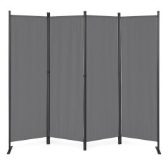 Partiție pliabilă 4 piese 167x216 cm gri