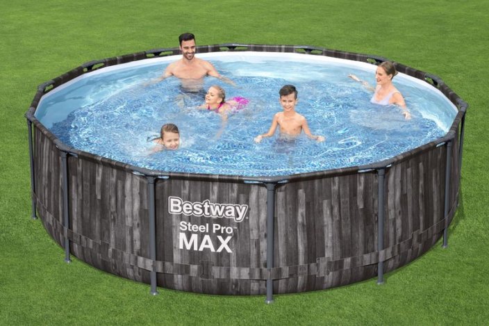 Basen Bestway® Steel Pro MAX, 5614Z, filtr, pompa, drabina, plandeka, 4,27mx 1,07m