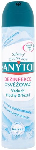 Dezinfekce Sanytol, osvěžovač vzduchu - horský, 300 ml