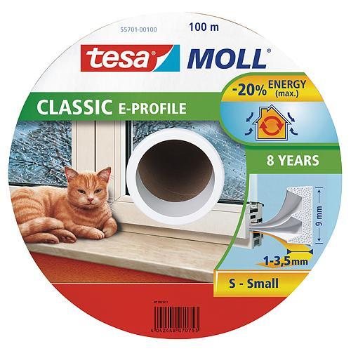 Tesamoll® profil tömítés E, 9 mm, fehér, 100 m