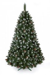 Zasneženo božično drevo diamantni bor 1,8 m