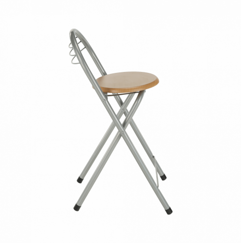 Barová stolička, buk/alumínium, BOXER