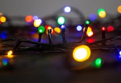 MagicHome Christmas Multi-Connect Star-Linienkette, 120 LED mehrfarbig, einfache Beleuchtung, 230 V, 50 Hz, IP44, ohne Quelle, Außenbereich, Beleuchtung, L-10 m