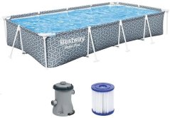 Bazén Bestway® Steel Pro Set, 3,66 m x 2,01 m x 66 cm
