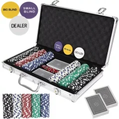 Poker - komplet 300 žetonov v kovčku HQ 23528 (akce)