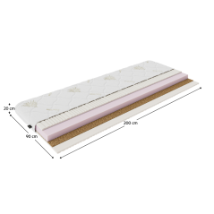 Materac piankowy 90x200 SILVERHARD NOWY