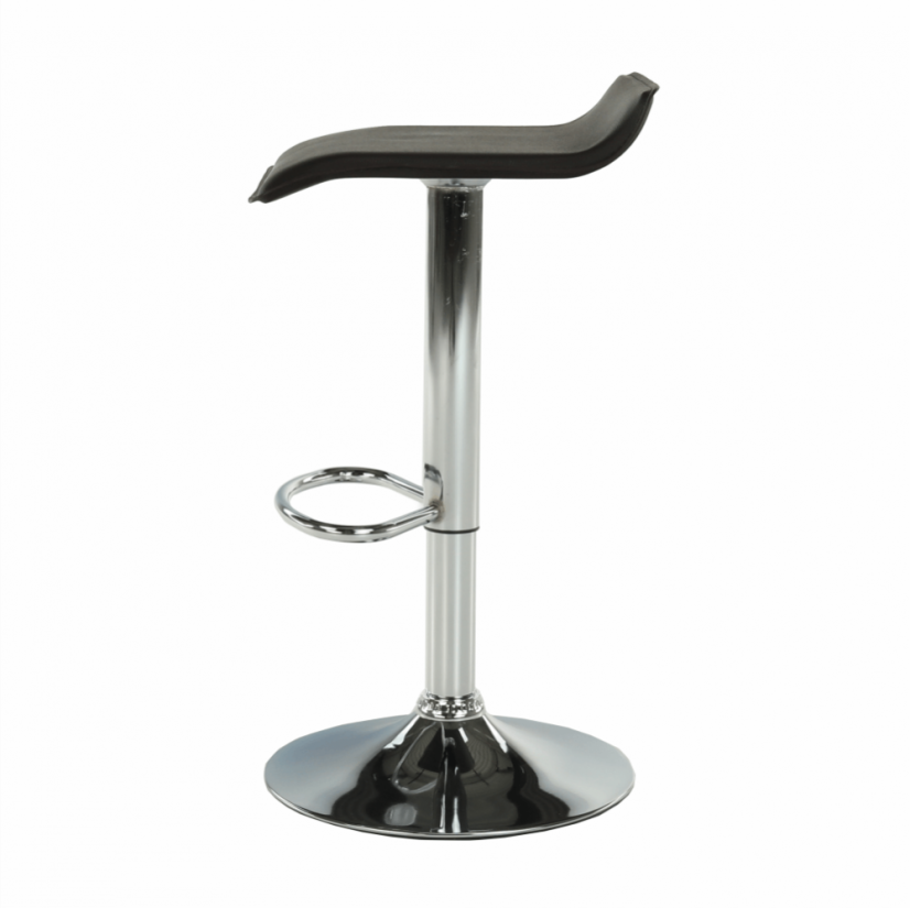 Barhocker, Kunstleder schwarz/chrom, LARIA NEU