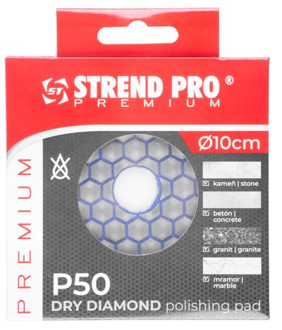 Pad Strend Pro Premium DP514, 100 mm, G50, diamant, șlefuire, lustruire