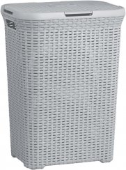 Koš Curver® NATURAL STYLE 60 lit., šedý, 44x34x61 cm, na prádlo, prádlo
