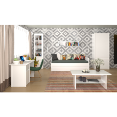 PC stol 1D1S/120, bijeli, ERODIN