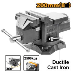 INGCO 8"/200mm-es csavaros csavaros satu forgatható talppal