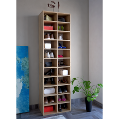 Vysoký regál/botník, dub artisan, IGNO