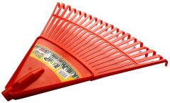 Orangefarbener Laubharken, Größe L, ohne Stiel, RAMP