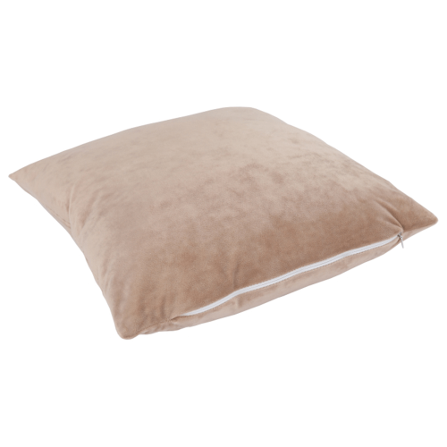 Poduszka, tkanina aksamit beżowy, 45x45, ALITA TYP 9