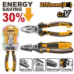 Clește combinat cu pârghie lungă CrV 200mm INGCO Industrial