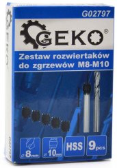 Koronakészlet 6 és 8 mm-es ponthegesztések eltávolításához, GEKO
