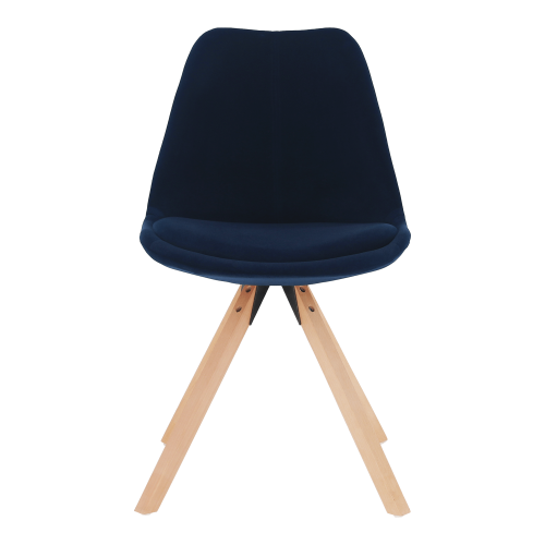 Krzesło, niebieski Tkanina Velvet/buk, SABRA