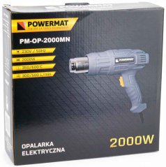 Heißluftpistole 1.000/2.000 W, 4 Düsen, 2 Temperaturstufen, 300/600 C°, POWERMAT