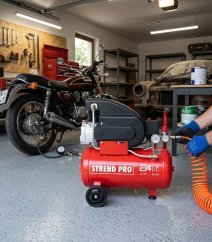 Kompresszor Strend Pro FL2024-08, 1,5 kW, 24 világító, 1 dugattyú