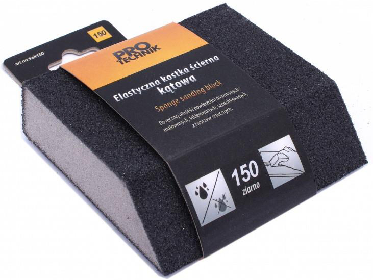 Schleifschwamm abgeschrägt 100 x 70 x 25, P40, PRO-TECHNIK