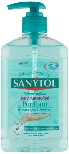 Mýdlo Sanytol, Purifiant, dezinfekční, tekuté, hloubkové čištění, 250 ml