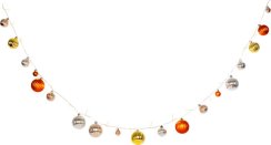 MagicHome Christmas Ball lanac, 20 LED topla bijela, s kuglicama, 2xAA, jednostavna rasvjeta, rasvjeta, L-1,9 m