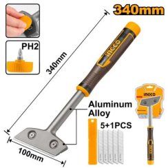 Škrabka ALU 340mm INGCO INDUSTRIAL +6x čepel