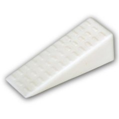 Weißer Keil-Türstopper