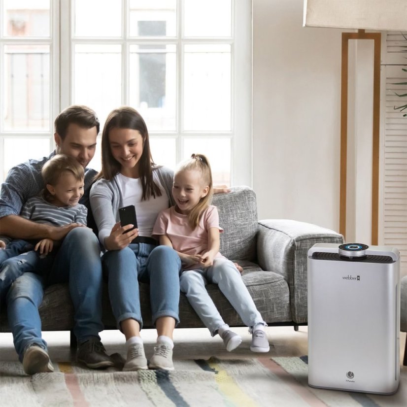 WEBBER AP9700 WI-FI légtisztító ezüst színben
