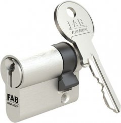 Cilindrični vložek FAB 2.00**/DNm 45+45, 3 ključi, konstrukcija