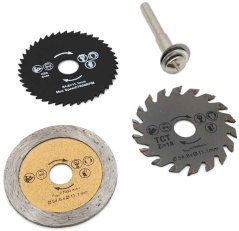 Zestaw tarcz MINI, piła, diament, SK, średnica 55 mm + uchwyt, trzpień 5 mm, XL-TOOLS