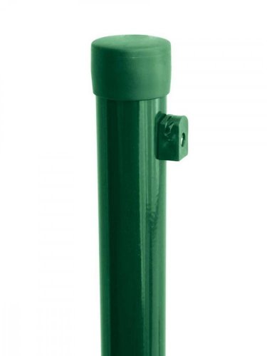 Pfosten o48/2100 mm PVC + 1x UH-Clip und Kappe