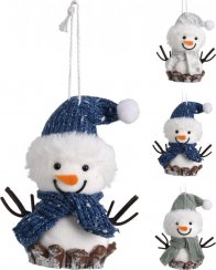 Snjegović viseći ukras 9,4x6,2x11,5 cm mix