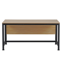 Radni stol, hrast/crna, 150x80 cm, KILIS NOVO