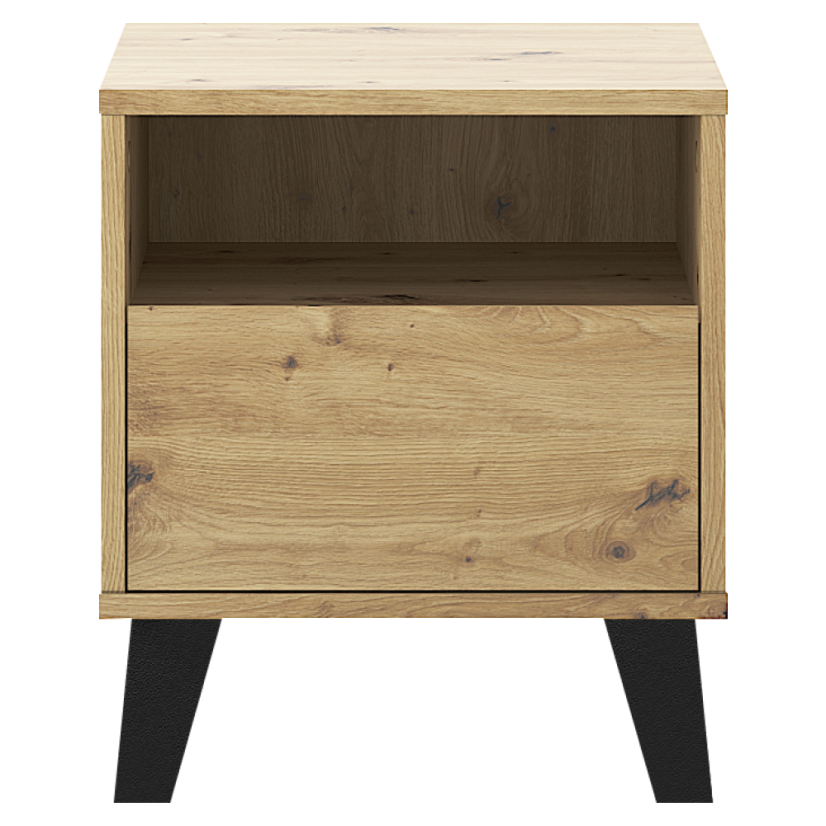 Nachttisch, Artisan-Eiche, BOGAN NEW 1S