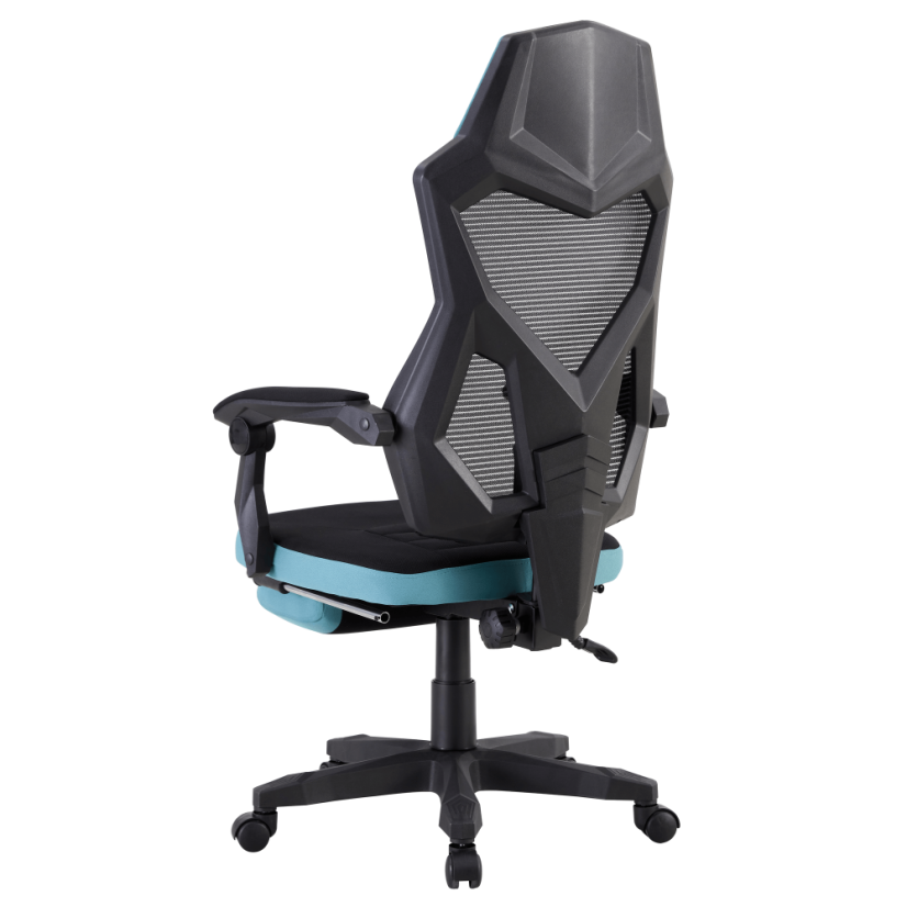Pisarniški/gaming stol, črna/neomint, JORIK NOVO