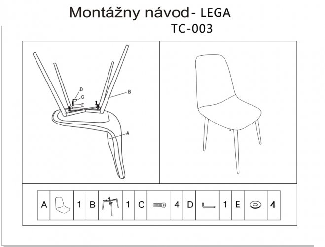 Židle, světle šedá látka/buk, LEGA