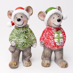 Postavička myš 15 cm keramika mix