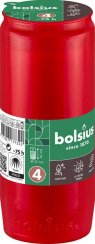 Náplň Bolsius, 75 h, 238 g, 57x141 mm, do kahanca, červená, olej