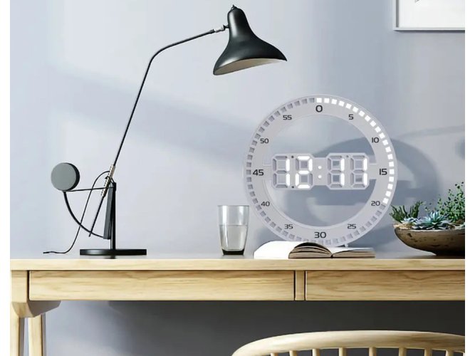 Budík led elektronický teplomer s alarmom podsvietený teplomer