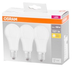Žiarovka OSRAM® BASIC LED FR 100 (ean 9412) nem dim 13W/827 E27 2700K MULTIPACK, Star Classic A