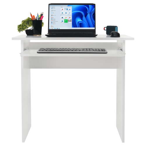 PC stůl, bílý, VERNER NEW