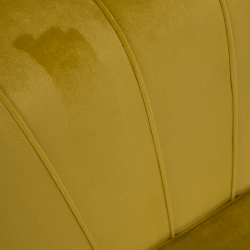 Pad Art-deco stílusban, mustár színűVelvet anyag/gold chróm-arany, NOBLIN