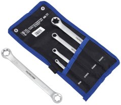 Satz TORX-Steckschlüssel E6-E24, 4-teilig, Stoffhülle, XL-TOOLS